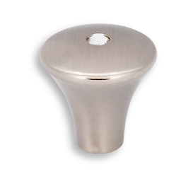 Petite Knob Part Crystal - 24mm Stainless Steel