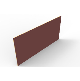 2.44mx1.22 LUXE Panel - Rusty Red