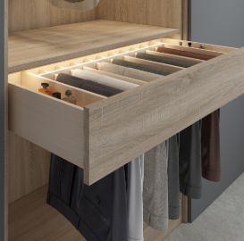 140x946x440 Soft Close Birch Ply Trouser Rack (Includes Runners)